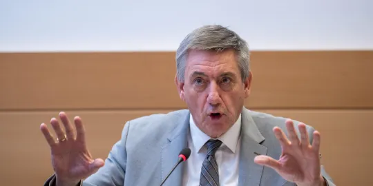 Minister van Financiën Jan Jambon (N-VA) in de Kamer.