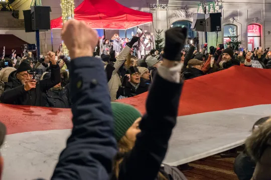 Protest Poolse regering