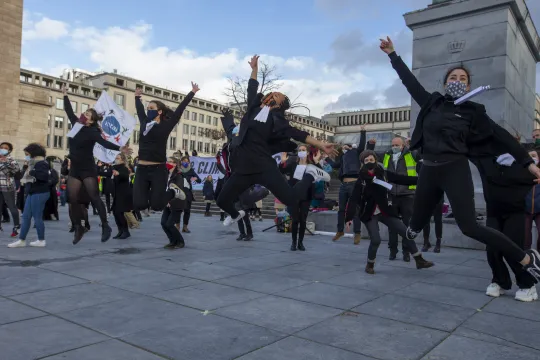 actievoerders klimaatzaak in brussel