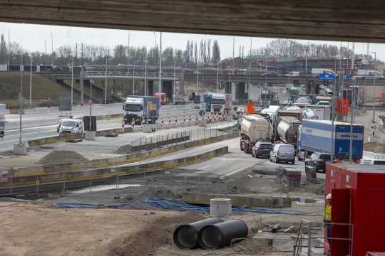 Werken in Zwijndrecht voor de Oosterweelverbinding