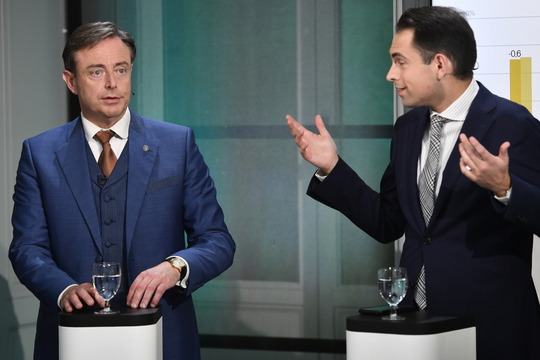 Bart De Wever en Tom Van Grieken, verkiezingsavond 2019