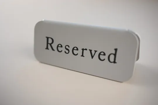 Gereserveerd