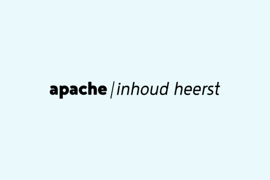 apache logo inhoud heerst