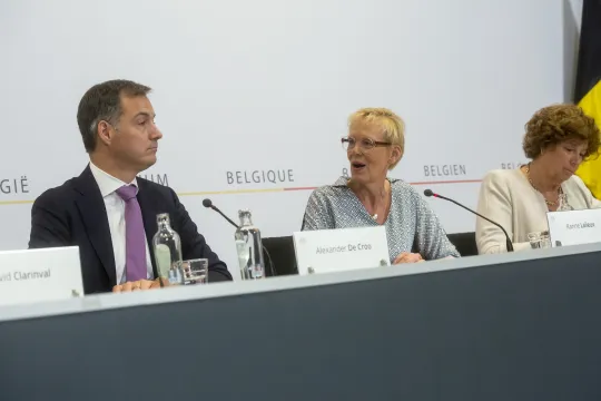 Alexander De Croo en Karine Lalieux