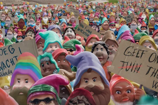 Het campagnebeeld van Netwerk tegen Armoede naar aanleiding van de Werelddag van Verzet tegen Armoede.
