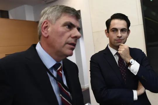 Filip Dewinter en Tom Van Grieken 