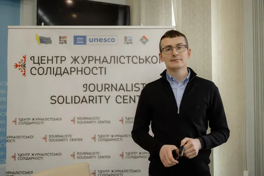 Sergiy Tomilenko, voorzitter van de National Union of Journalists of Ukraine