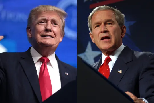 trump en bush