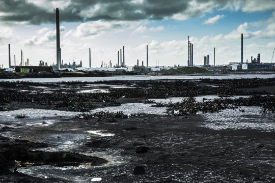Het Asfaltmeer in Willemstad, Curaçao in 2017.