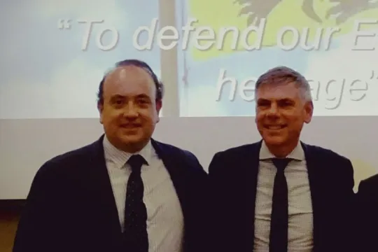 Enric Barber en Filip Dewinter.