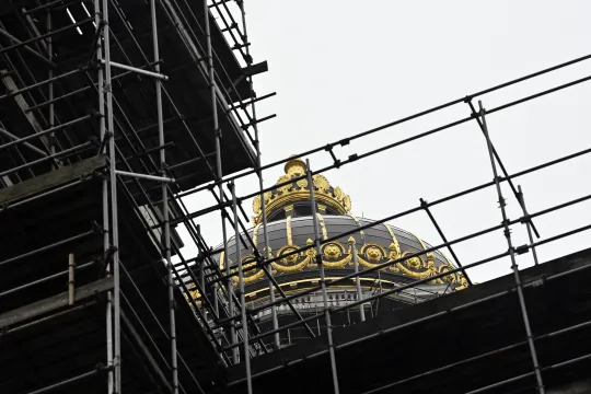Het Justitiepaleis in Brussel staat al jaren in de steigers.