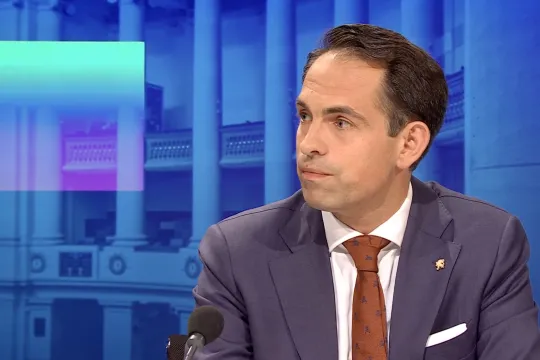Tom Van Grieken was op de Dag van de Democratie te gast in De Afspraak op Vrijdag op Canvas.