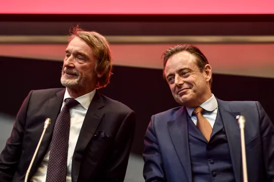 Ineos-topman Jim Ratcliffe en N-VA-voorzitter Bart De Wever