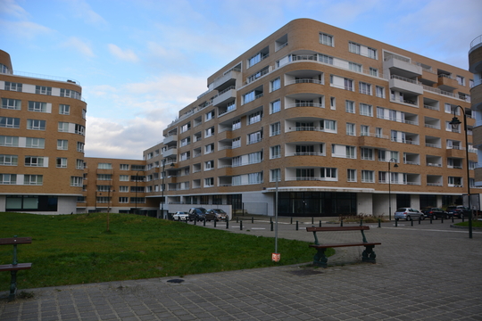 De nieuwe wijk Steyls-Delva is gebouwd in de stijl van het Flageygebouw in Elsene.