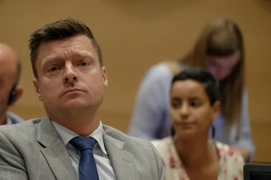 Foto van Koen Metsu (N-VA) in de Kamer.