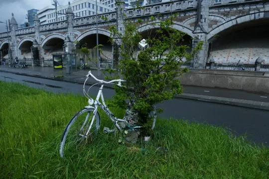 witte fiets