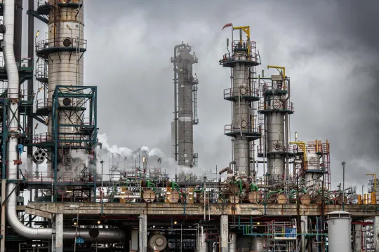 De installaties van TotalEnergies in Antwerpen.