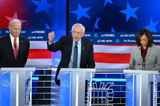 Sanders en Biden