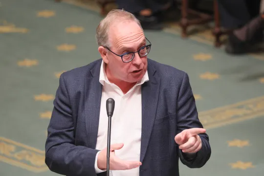 Ortwin Depoortere (Vlaams Belang) in de Kamer.