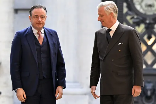 Formateur Bart De Wever (N-VA) bracht op 20 december verslag uit bij de koning.