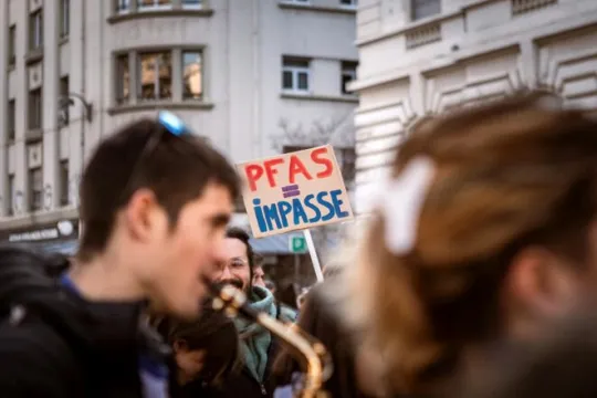 Frans protest tegen PFAS