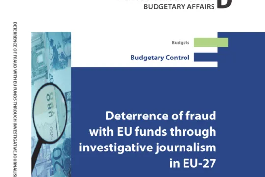 Deterrence of fraud with EU funds through investigative journalism