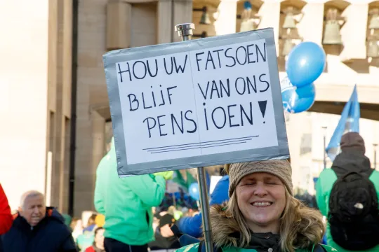 protest pensioenhervorming