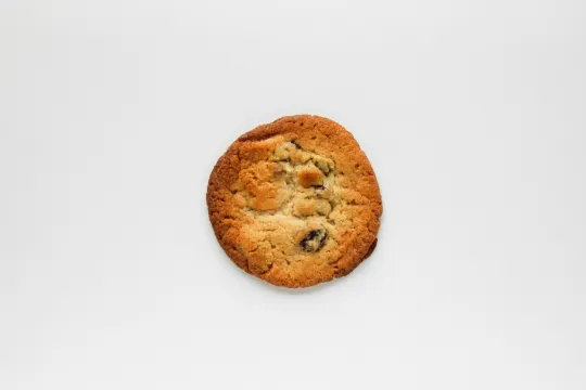 Koekje op een witte achtergrond