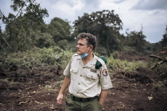 Emmanuel de Merode in het Virunga Nationaal Park