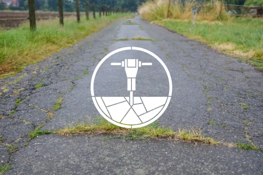 Weg door de natuur