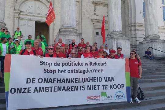 Actie ACOD LRB actie aan het Grondwettelijk Hof op 30 april