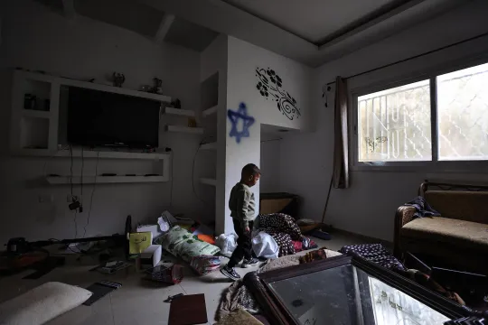 Huis na raid Palestina