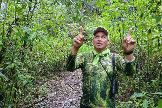 Juan Abel Rosales experimenteert in Las Cruces, Costa Rica, met ‘boomeilandjes’ om het gebied opnieuw te bebossen.
