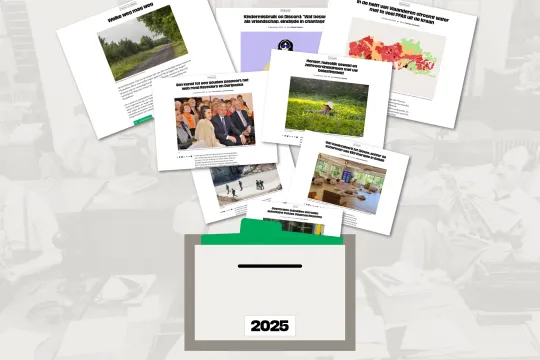 Screenshots van enkele opmerkelijke artikels die in 2025 verschenen