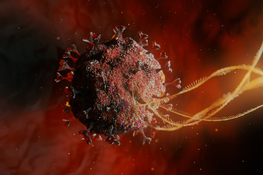 Coronavirus (Sars-CoV-2) (3D animatie (c) wearecovert.com)