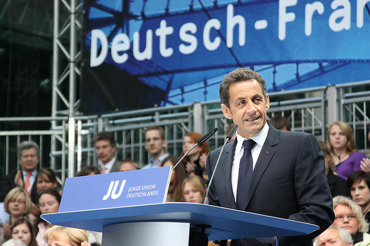 Franse president Sarkozy