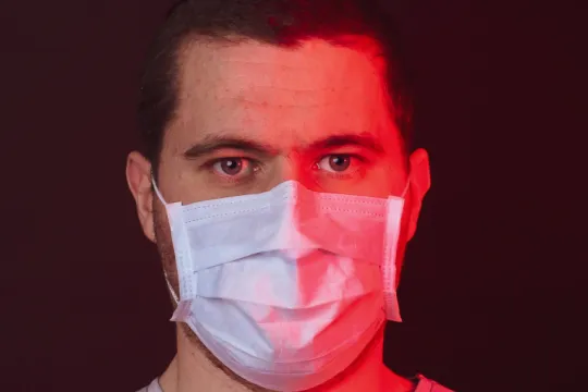 man with mask