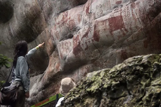 COLOMBIA-PEACE-ARCHAEOLOGY-SERRANIA-LA LINDOSA-ROCK ART