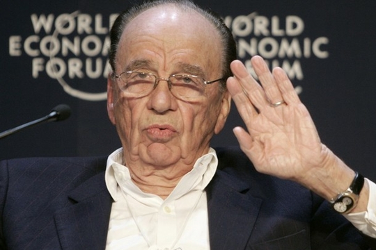 De spilfiguur: Rupert Murdoch (World Economic Forum)