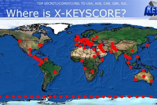 XKeyscore map