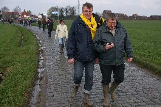 Op de Oude Kwaremont (Foto Hendrik Braet)