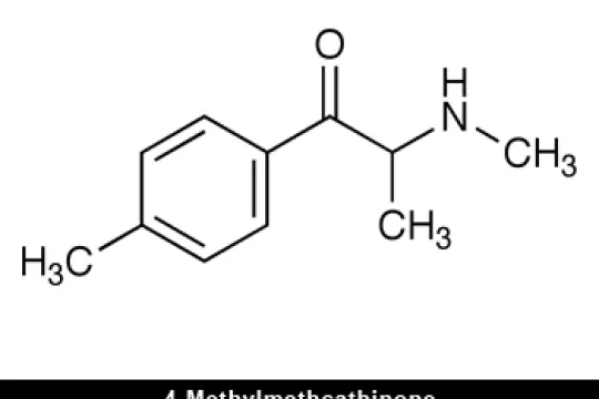 Mephedrone (tekening Erowid.org)