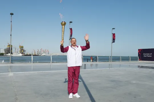 President van Azerbeidzjan Ilham Aliyev (Foto: Office of the President of Azerbaijan)