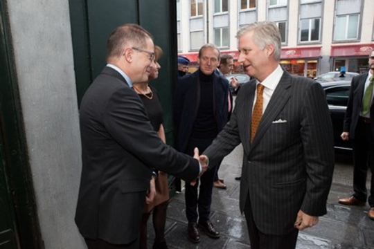 Jurgen Tack en Koning Filip bij de uitreiking van de FWO Excellentieprijzen op 30 november 2015 (Foto: FWO)