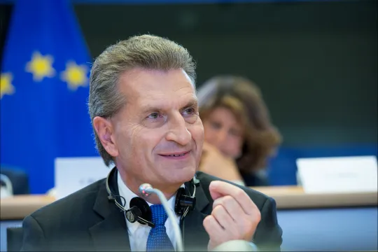 Commissioner Oettinger -  EP