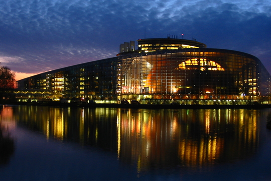 Het Europees Parlement in Straatsburg (Foto: Cédric Puisney)