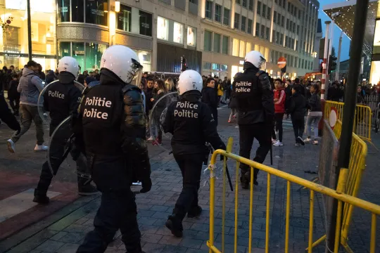 BRUSSELS CITY CENTER RIOTS
