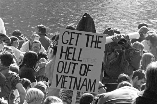 Protest tegen de oorlog in Vietnam, Washington 1967: aanzet voor mei 68 in dit land. (Foto © Frank Wolfe, Lyndon B. Johnson Library)