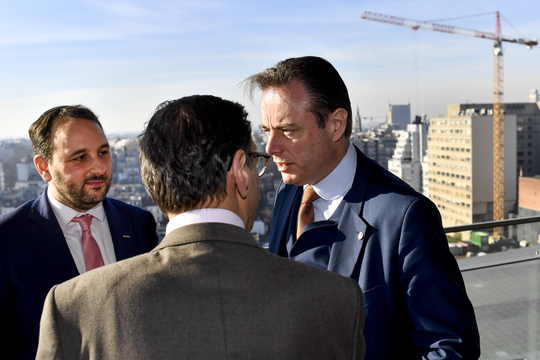 Michael Freilich met Bart De Wever en André Gantman (Foto Belga - Dirk Waem)