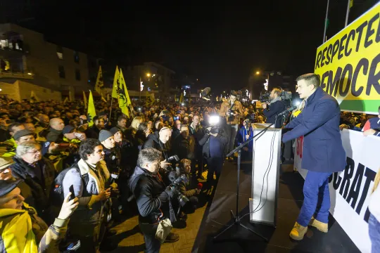 POLITICS NINOVE CITY COUNCIL PROTEST